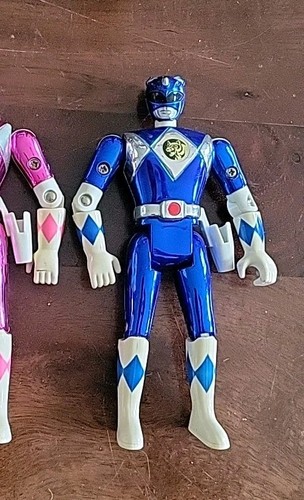 Blue power ranger - blue, shiny